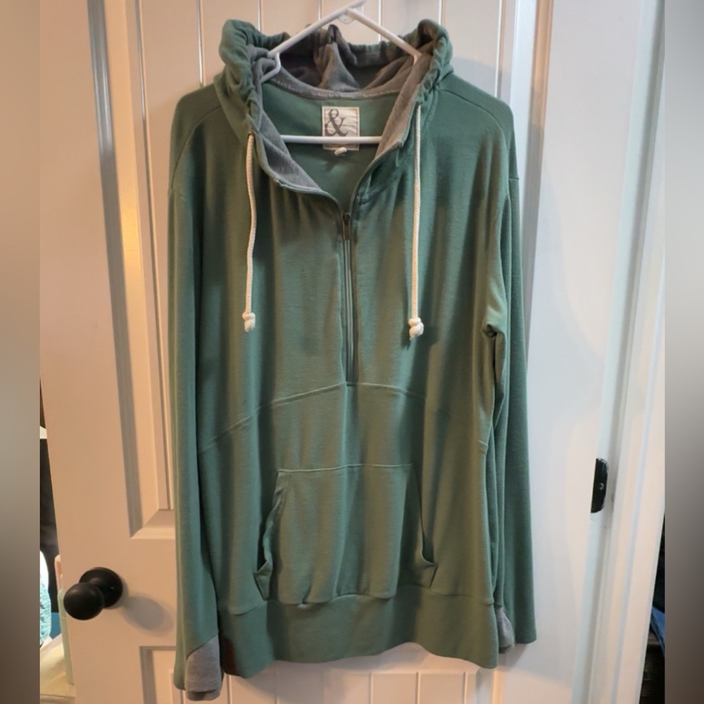 Ampersand Ave Half Zip Hoodie Pullover